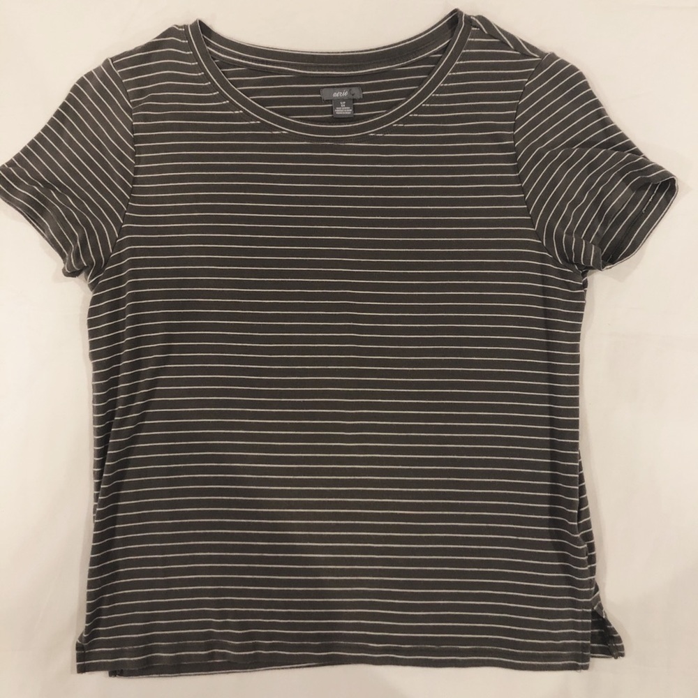 Girls Aerie Army Green Shirt